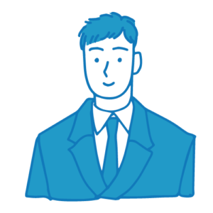 営業の男性イラスト(真顔)