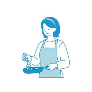 料理をする女性2