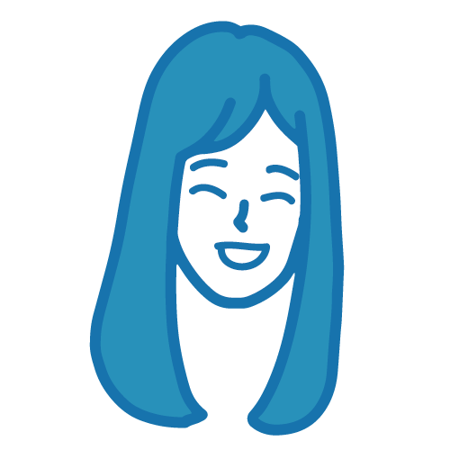 笑顔の女性イラスト3