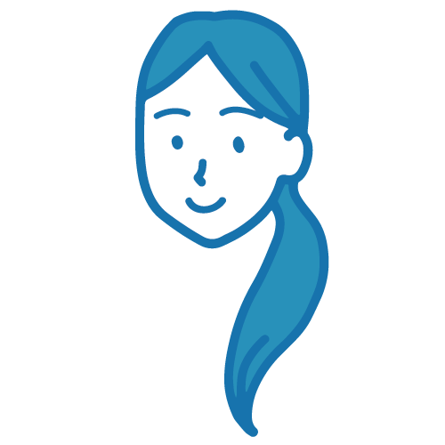 真顔の女性イラスト2