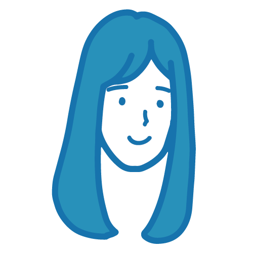 真顔の女性イラスト3