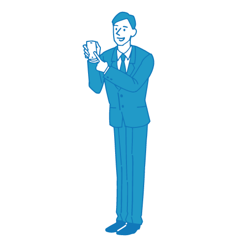受付の男性イラスト(スマホ2)