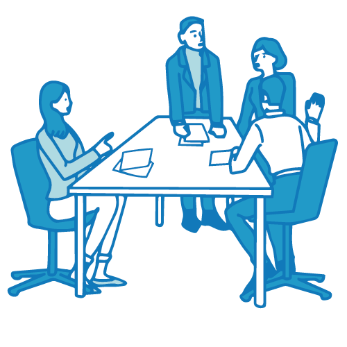 会議のイラスト(カジュアル)