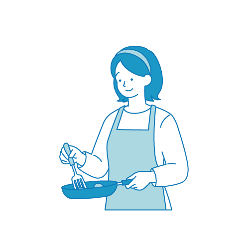 料理をする女性2
