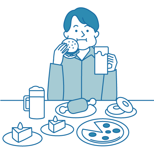 暴飲暴食（男性）