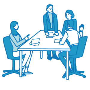 会議のイラスト(カジュアル)