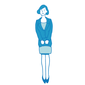 受付の女性イラスト(基本)