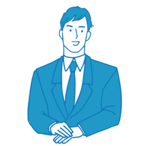 受付の男性イラスト(基本)