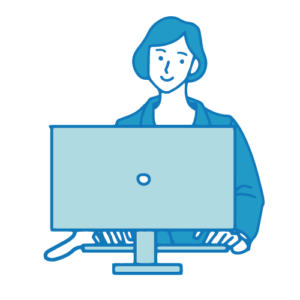 営業の女性イラスト(PC3)