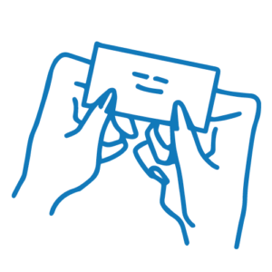営業の女性イラスト(名刺2)