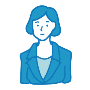 営業の女性イラスト(真顔)