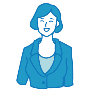 営業の女性イラスト(笑顔)