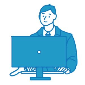 営業の男性イラスト(PC4)