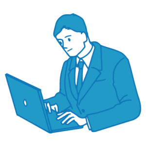営業の男性イラスト(PC5)