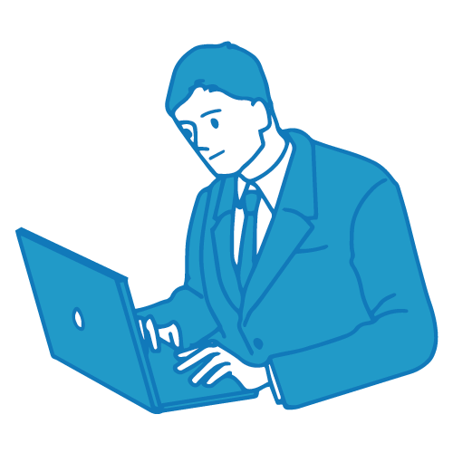 営業の男性イラスト(PC5)