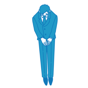 営業の男性イラスト(お辞儀)