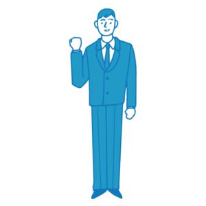 営業の男性イラスト(ポーズ)