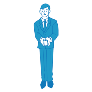 営業の男性イラスト(名刺・名刺交換)