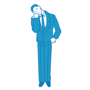 営業の男性イラスト(困る5)