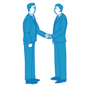 営業の男性イラスト(握手2)