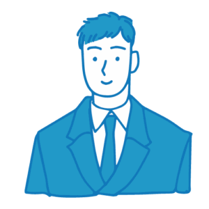 営業の男性イラスト(真顔)