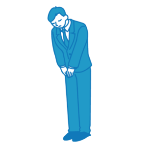 営業の男性イラスト(謝罪・謝る)