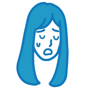 焦った女性イラスト3