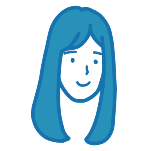 真顔の女性イラスト3