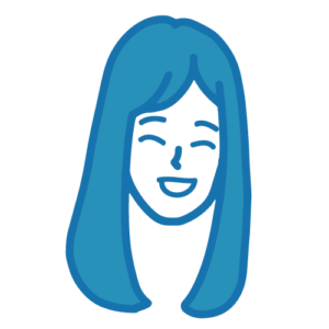 笑顔の女性イラスト3