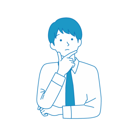 肘に手を当てて考える男子学生