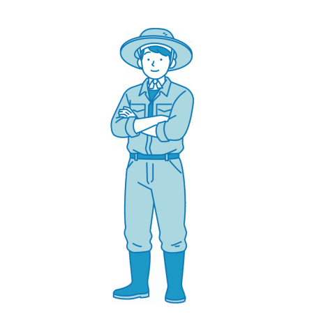 農家_男性のフリーイラスト