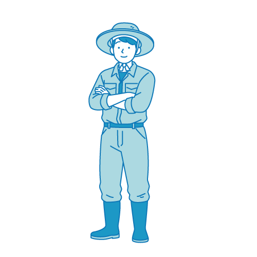 農家_男性のフリーイラスト